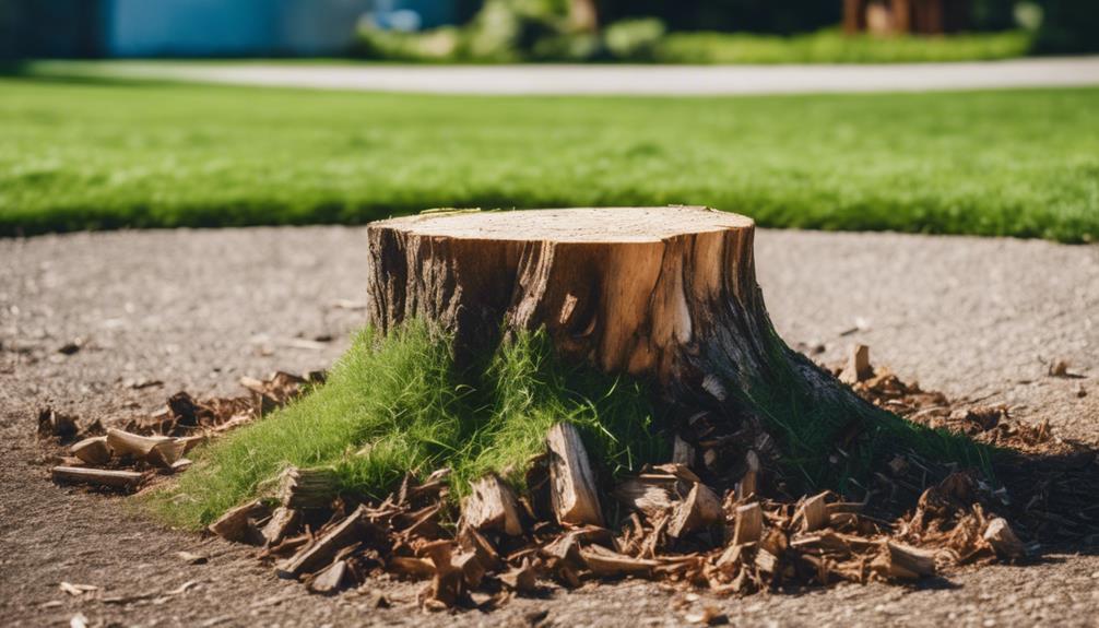 removing tree stumps safely