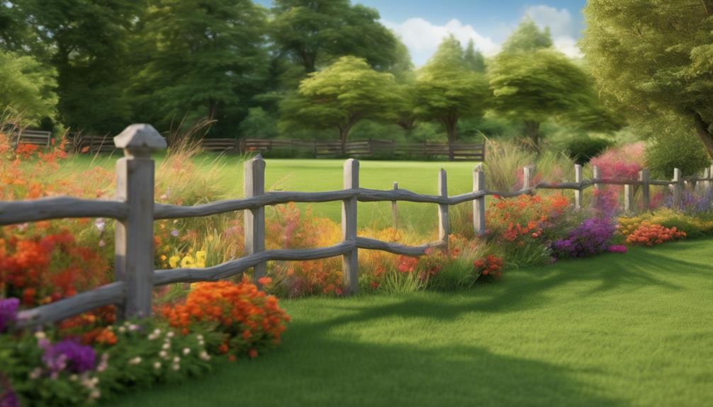 wind protective garden fencing installation